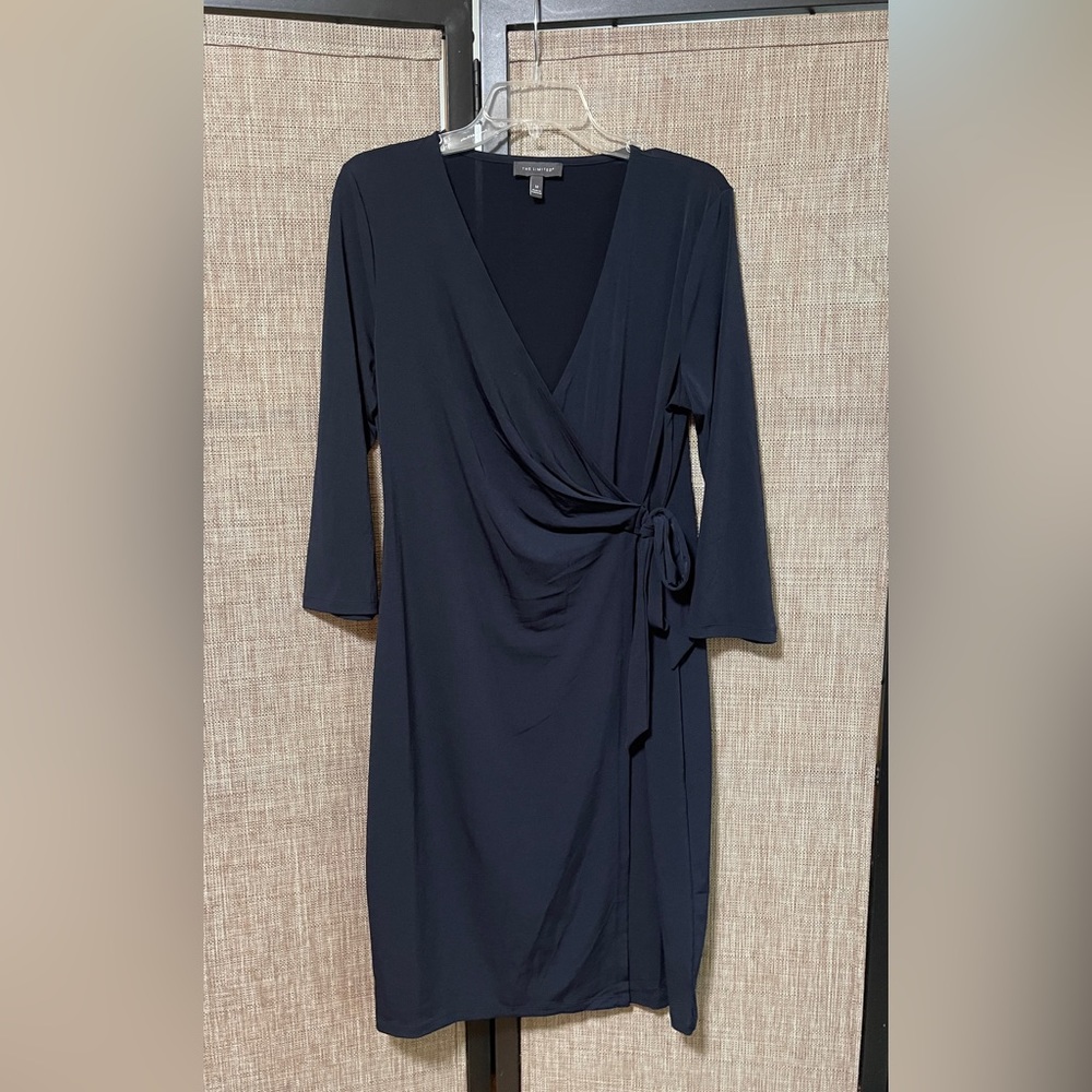 The Limited Dark Navy Wrap Dress